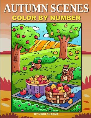 Book cover for Autumn Scenes Color By Number