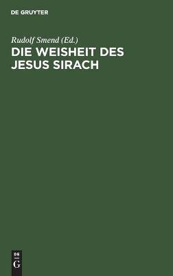 Book cover for Die Weisheit Des Jesus Sirach