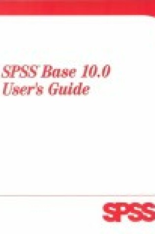 Cover of SPSS Base 10.0 Windows Users Guide Package