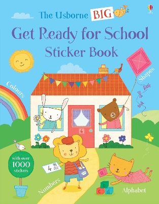 Book cover for Usborne Big Get Ready for School Sticker book