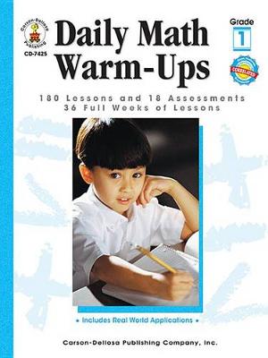 Book cover for Daily Math Warm-Ups, Grade 1