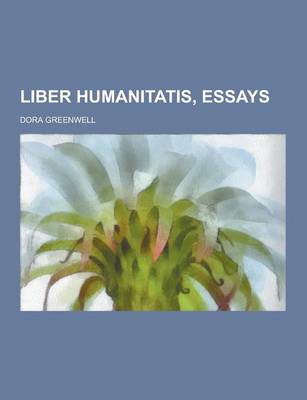 Book cover for Liber Humanitatis, Essays