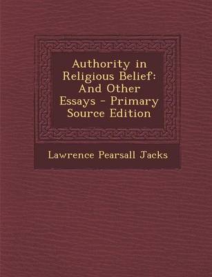 Book cover for Authority in Religious Belief