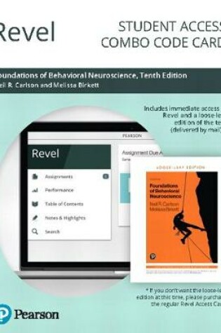 Cover of Revel for Foundations of Behavioral Neuroscience -- Combo Access Card