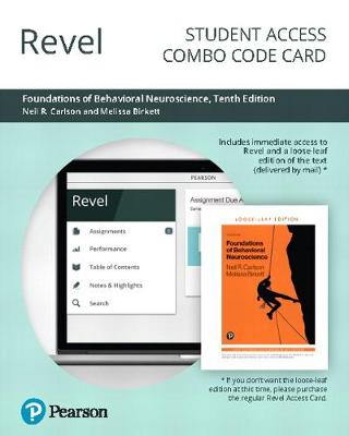 Book cover for Revel for Foundations of Behavioral Neuroscience -- Combo Access Card