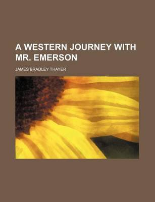 Book cover for A Western Journey with Mr. Emerson