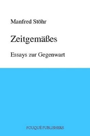 Cover of Zeitgemasses