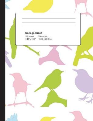 Book cover for Colorful Birds Composition Notebook