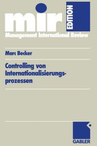 Cover of Controlling von Internationalisierungs-prozessen