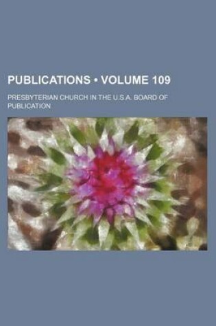 Cover of Publications (Volume 109)