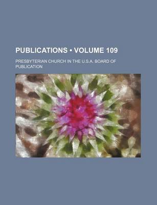 Book cover for Publications (Volume 109)