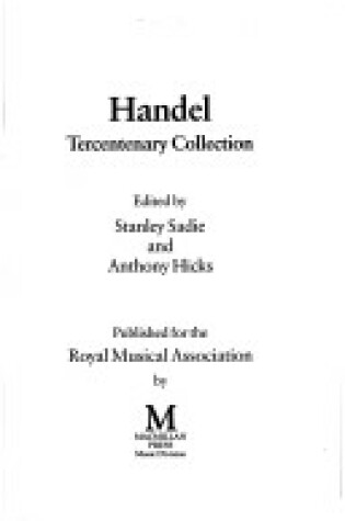 Cover of Handel Tercentenary Collection