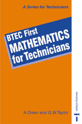 Book cover for BTEC First - Mathematics for Technicians