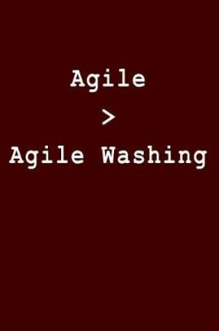 Cover of Agile > Agile Washing