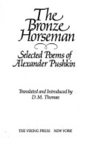 Cover of The Bronze Horseman