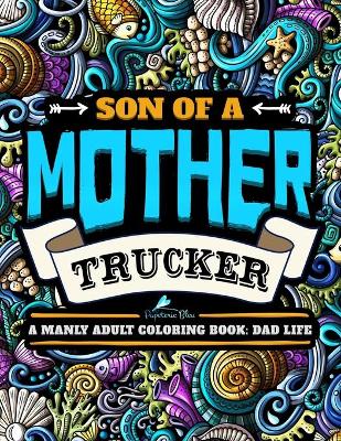 Book cover for A Manly Adult Coloring Book
