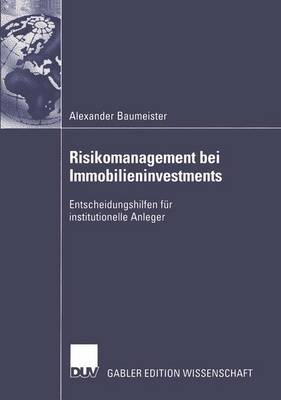 Book cover for Risikomanagement bei Immobilieninvestments