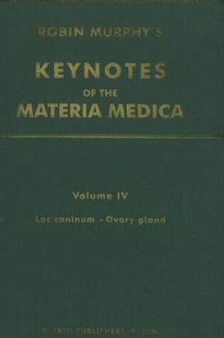 Cover of Keynotes of the Materia Medica