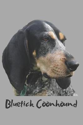 Book cover for Bluetick Coonhound Dog Lovers Blank Lined Journal Notebook