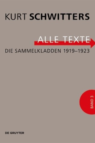 Cover of Die Sammelkladden 1919-1923