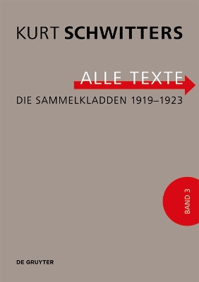 Cover of Die Sammelkladden 1919-1923