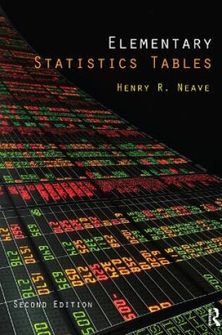 Cover of Elementary Statistics Tables