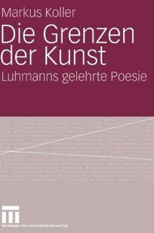 Cover of Die Grenzen der Kunst