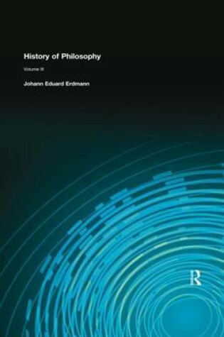 Cover of History of Philosophy: Volume III