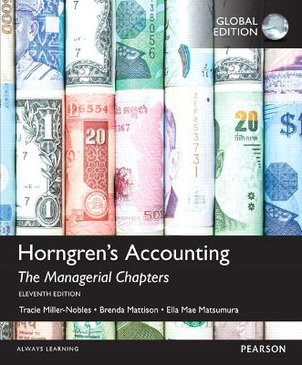 Book cover for Horngren's Accounting, The Managerial Chapters, Global Edition