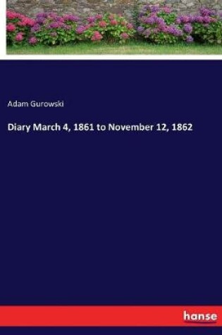 Cover of Diary March 4, 1861 to November 12, 1862