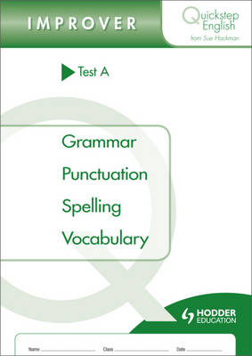 Book cover for Quickstep English Test A Improver Stage