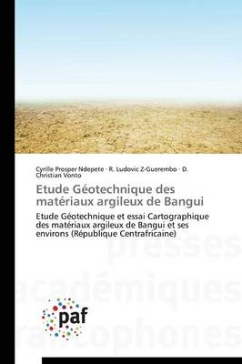 Cover of Etude Geotechnique Des Materiaux Argileux de Bangui