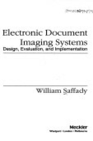 Cover of Electronic Document Imaging Systems