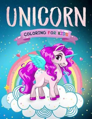 Book cover for Unicorn Coloring Book