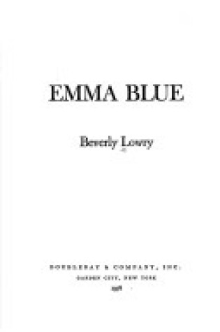 Cover of Emma Blue