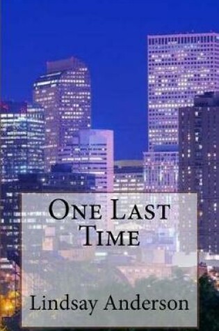 Cover of One Last Time