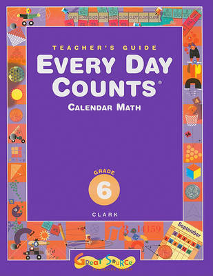 Book cover for Every Day Counts, Grade 6, Calendar Math