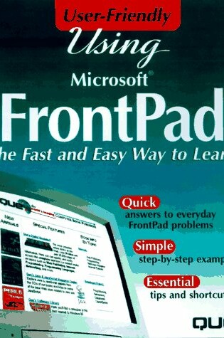 Cover of Using Microsoft Frontpad