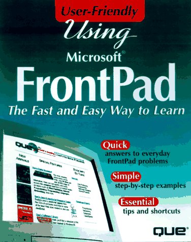 Book cover for Using Microsoft Frontpad