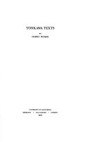 Cover of Tonkawa Texts