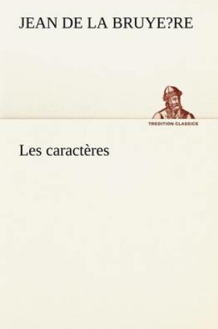 Cover of Les caractères