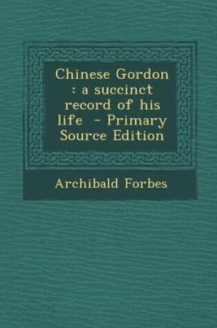 Cover of Chinese Gordon