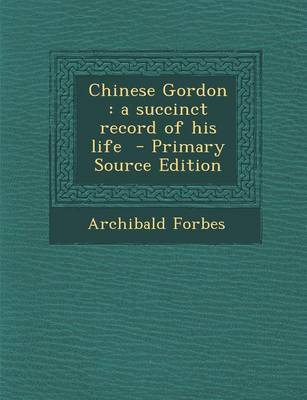 Book cover for Chinese Gordon