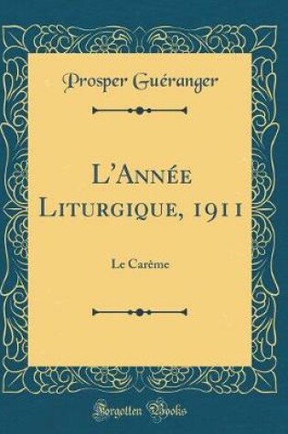 Cover of L'Annee Liturgique, 1911