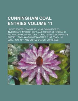 Book cover for Cunningham Coal Entries Volume 11