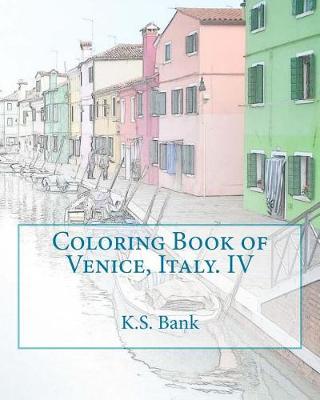 Book cover for Coloring Book of Venice, Italy. IV