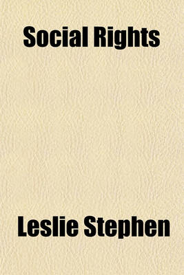 Book cover for Social Rights