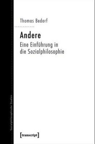 Cover of Andere: Eine Einfuhrung in Die Sozialphilosophie