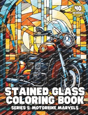 Book cover for Stained glass coloring book series 5