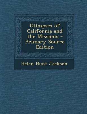 Book cover for Glimpses of California and the Missions